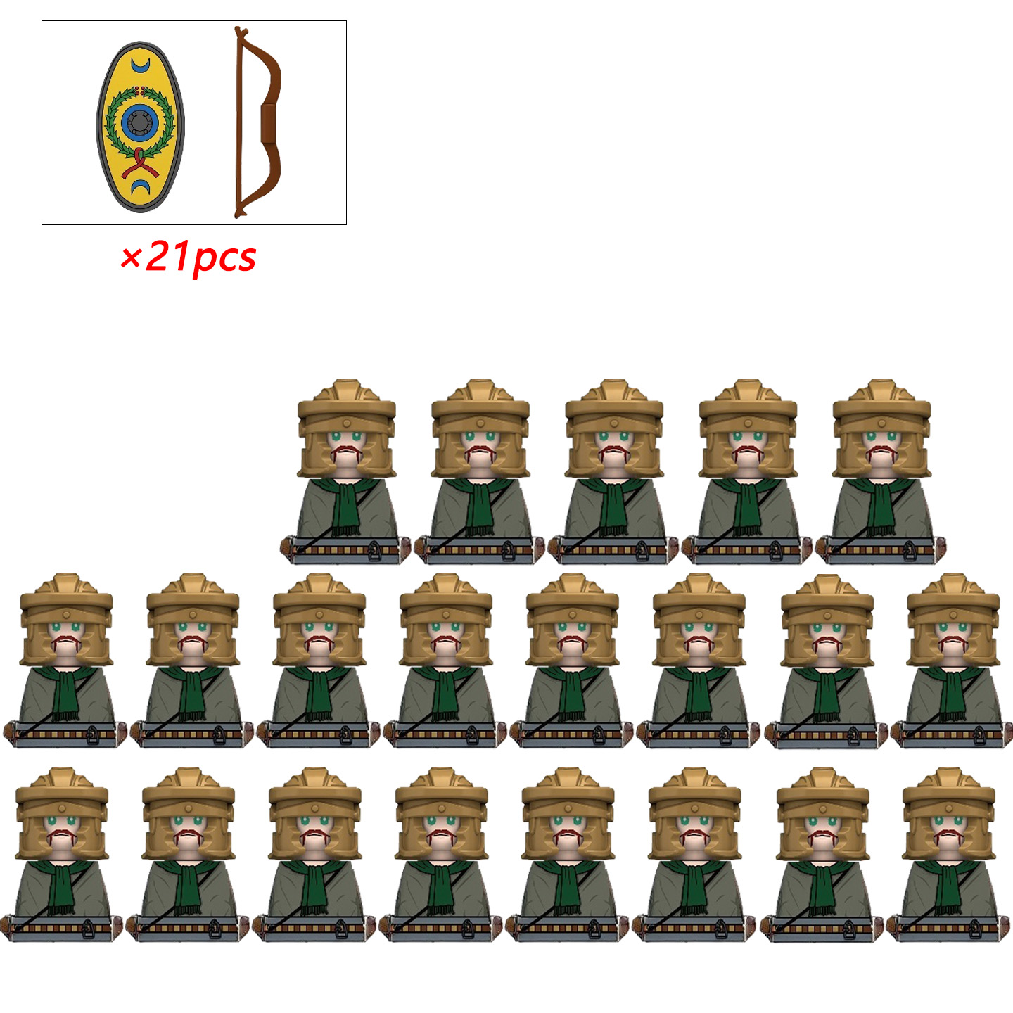 21 pz MOC Creativo Medievale K - Lego Minifigure Holder recensione e prezzo